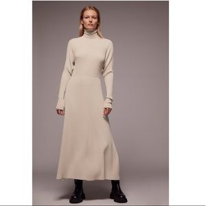 Zara Long Knit Turtleneck Sweater Dress